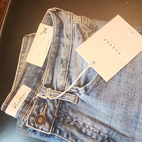 NWT..KANCAN DOUBLE FRAY HEM SKINNY JEANS 5 / 26 - Picture 5 of 7